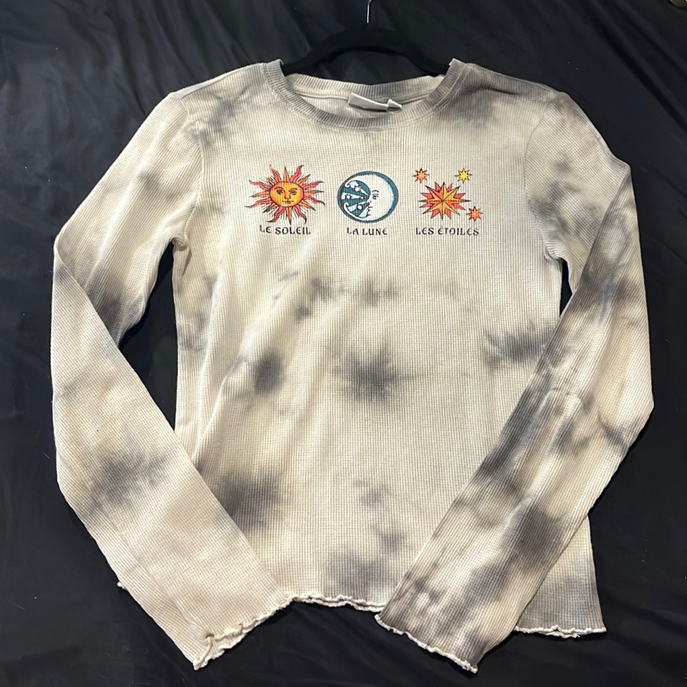 large tie dye solar top